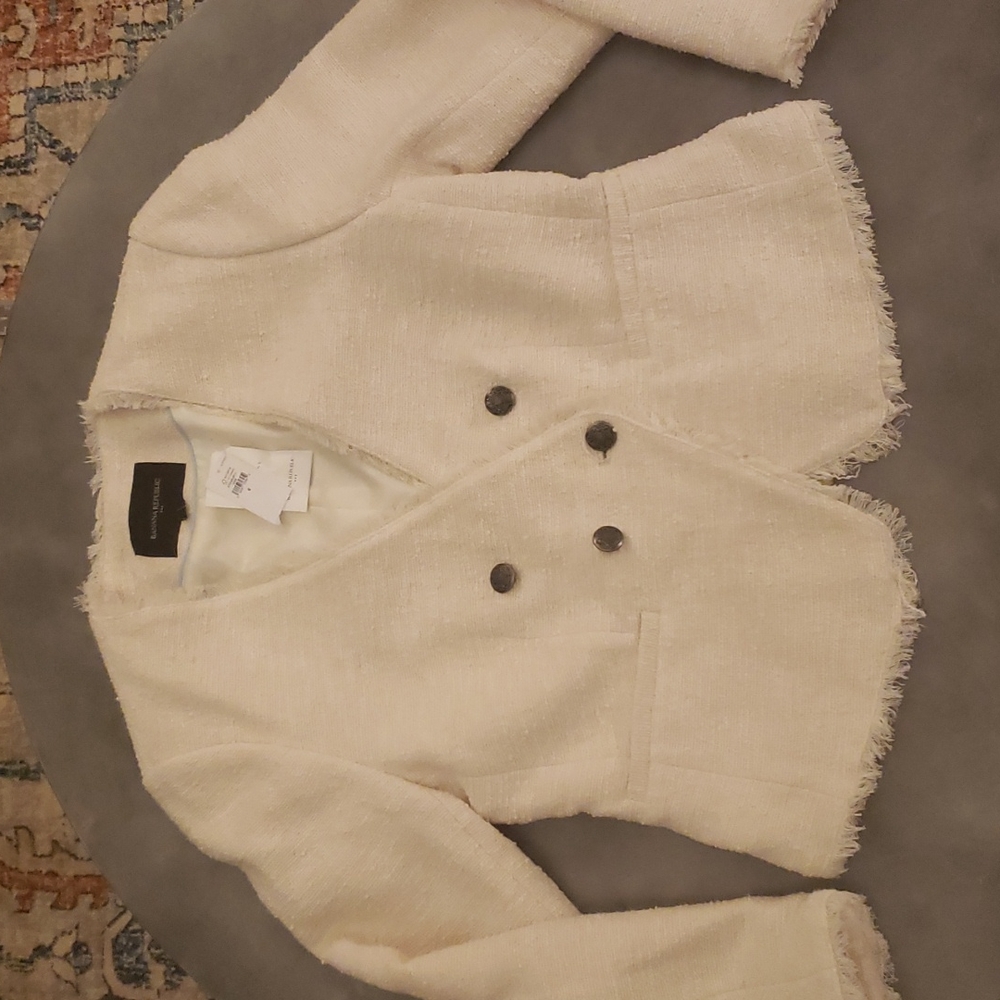 Banana Republic Factory Off-white Blazer, Size 6